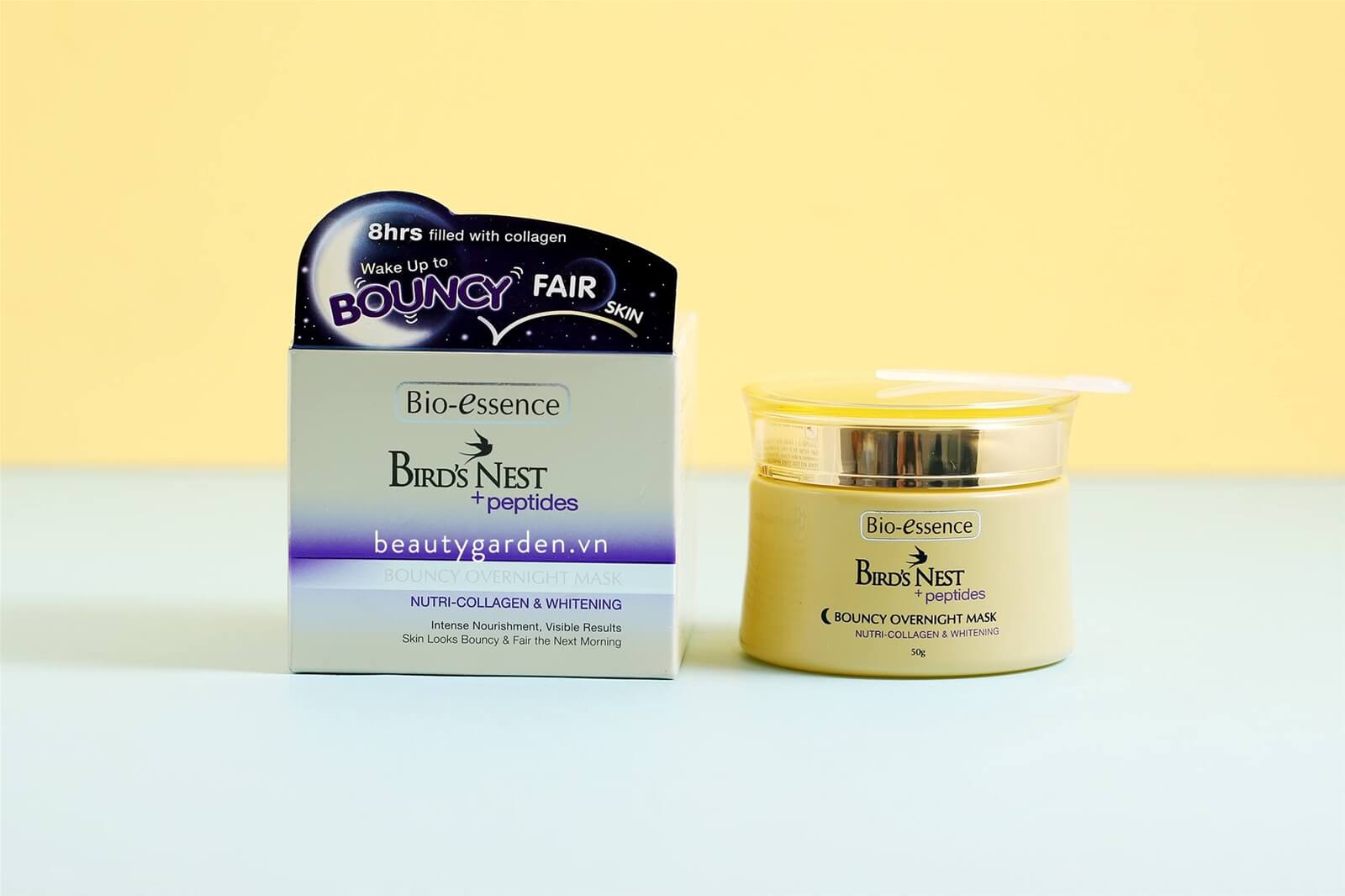 Mặt nạ ngủ BioEssence Bird's Nest Bouncy Overnight Mask dưỡ